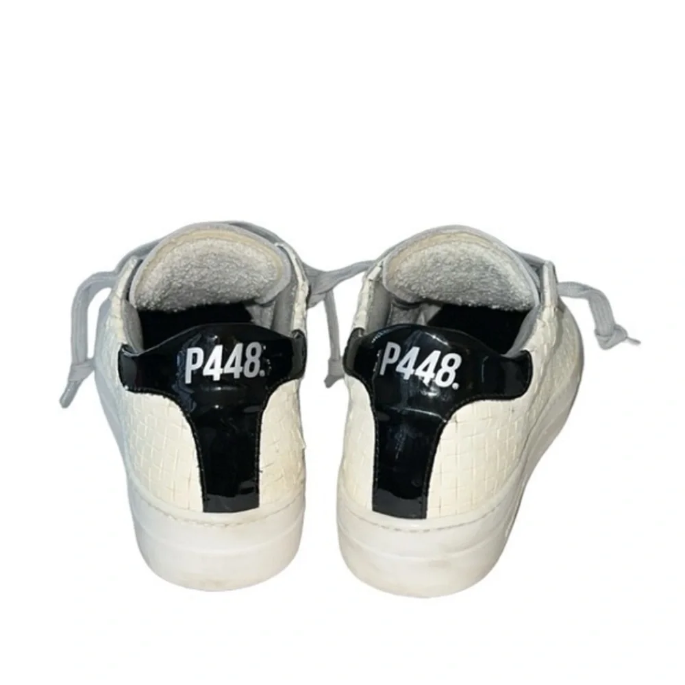 P448 Thea Overload Leather Low Top‎ Platform Sneakers